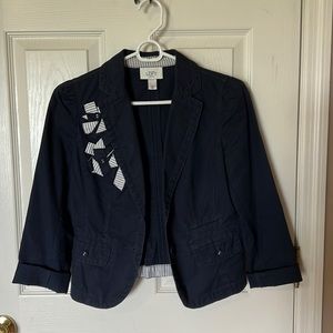 Jacket Ann Taylor Loft 0Petite, navy